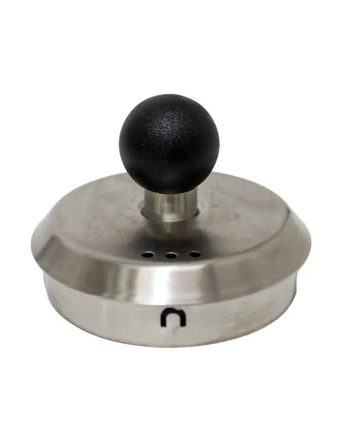 Tetera de metal plateada - Image 5