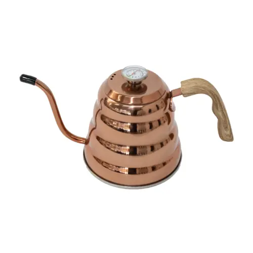 Tetera de metal cobre