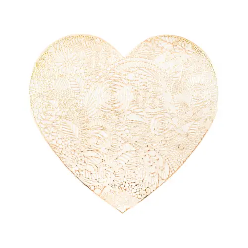 Mantel individual diseño corazón