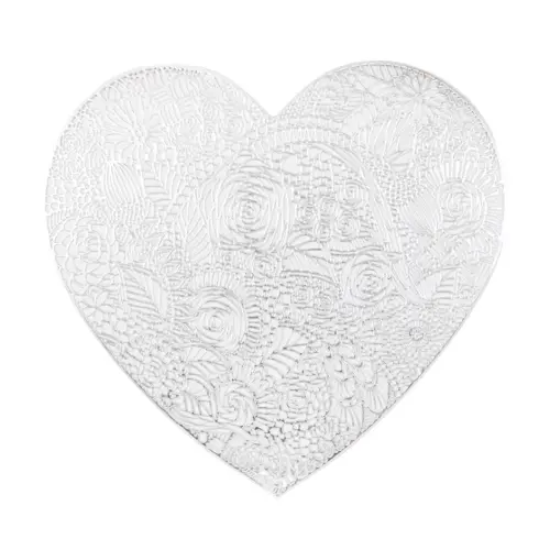 Mantel individual diseño corazón