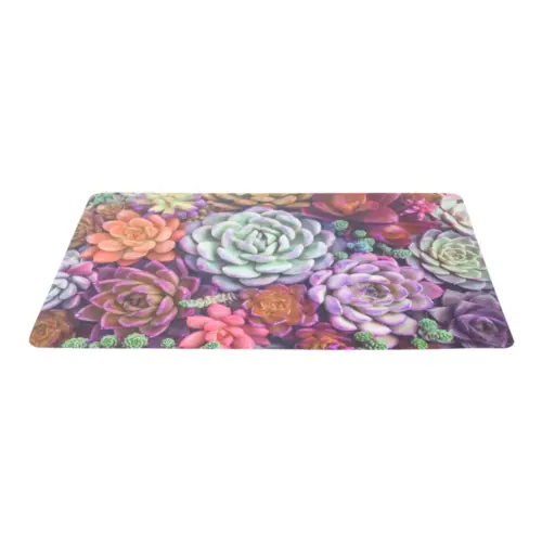 Mantel individual diseño flores de 43.5×28.5cm