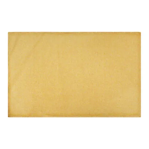 Mantel individual de tela rectangular café claro de 43.5×28.5cm
