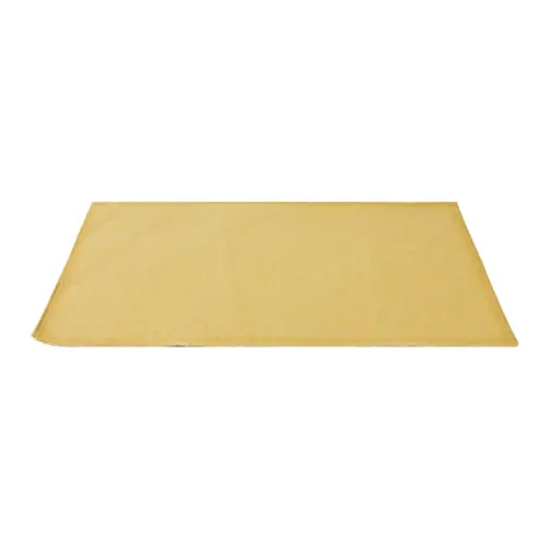 Mantel individual de tela rectangular café claro de 43.5×28.5cm
