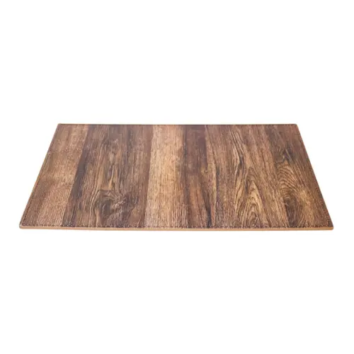 Mantel individual rectangular diseño madera café oscuro de 43x30cm