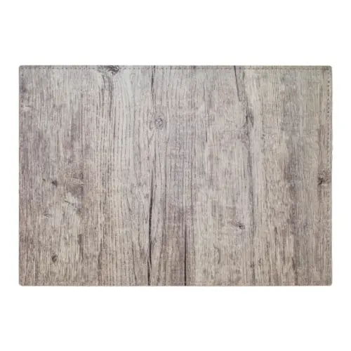 Mantel individual rectangular diseño madera gris de 43x30cm