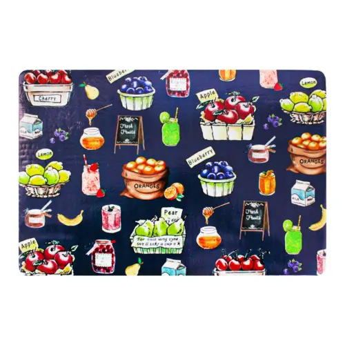 Mantel individual rectangular con diseño de frutas de 43.5×28.5cm