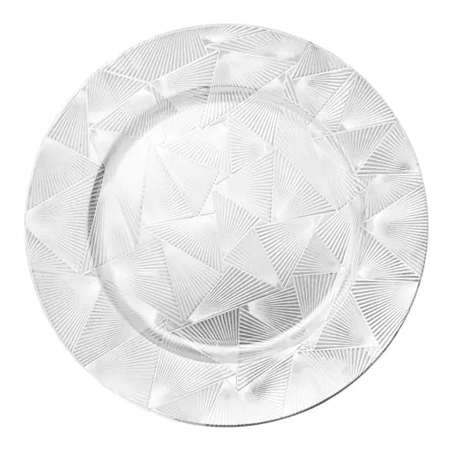 Plato de presentación gris