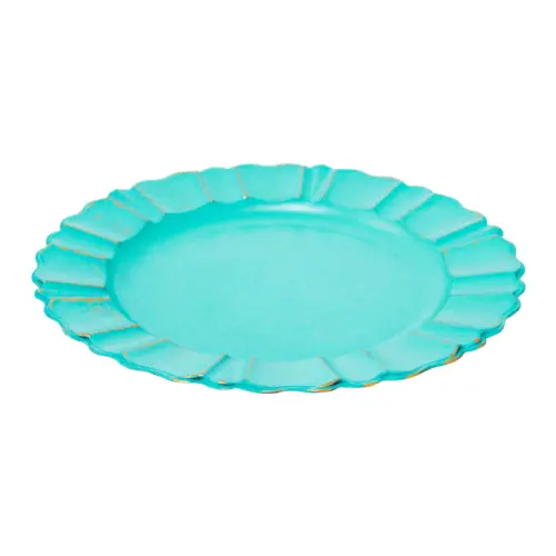 Plato de presentación aqua