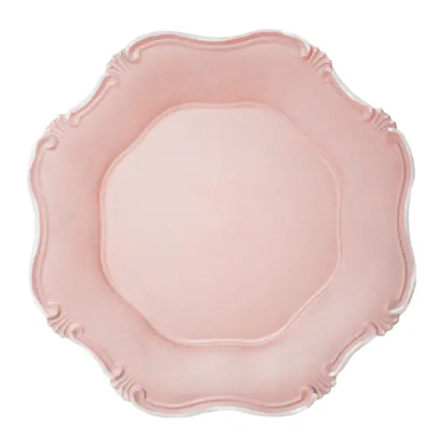 Plato de presentación rosa
