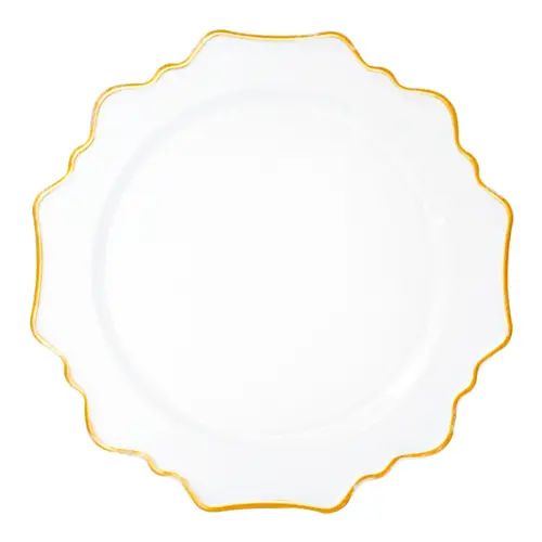 Plato de presentación blanco