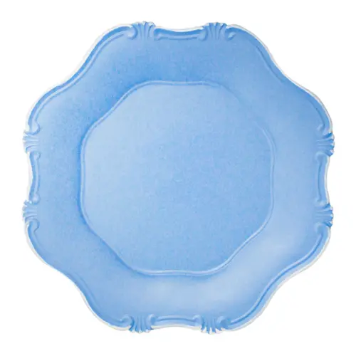 Plato de presentación azul