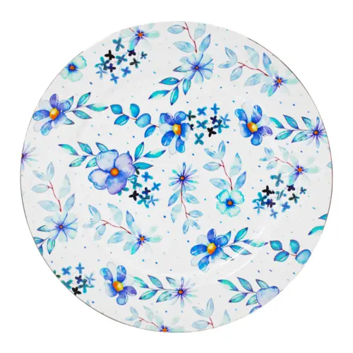 Plato de presentación blanco
