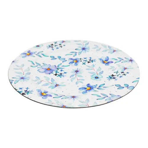 Plato de presentación blanco