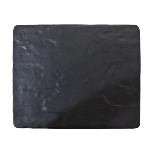 Plato de melamina rectangular negro de 26x32x1.3cm