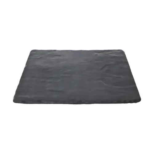 Plato de melamina rectangular negro de 26x32x1.3cm