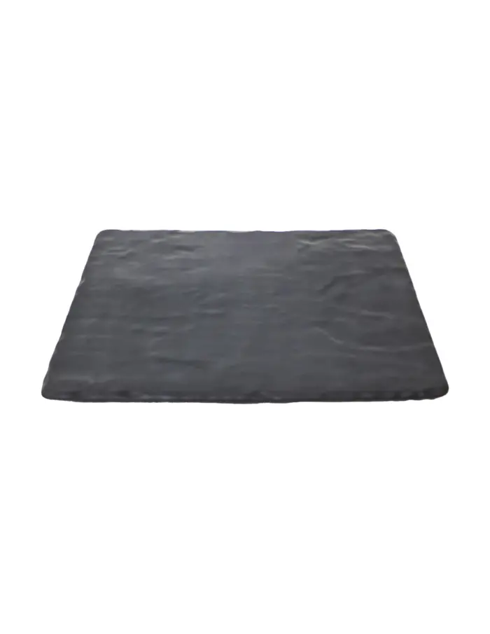 Plato de melamina rectangular negro de 26x32x1.3cm - Image 2