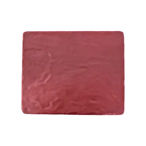 Plato de melamina rectangular rojo de 26x32x1.3cm