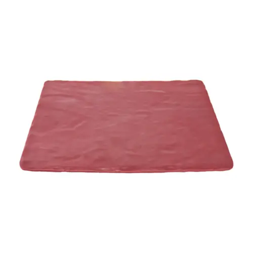 Plato de melamina rectangular rojo de 26x32x1.3cm