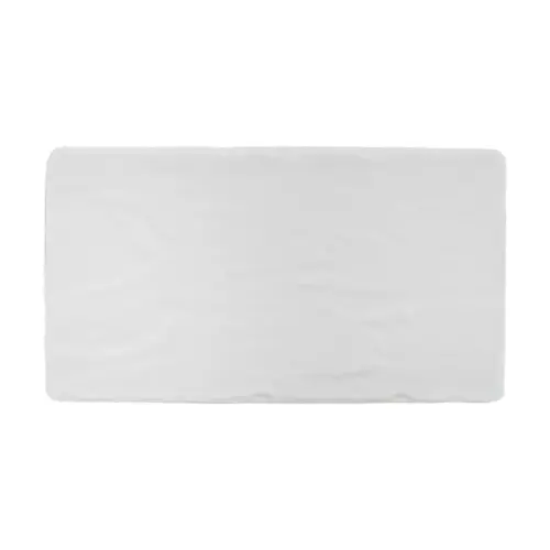 Plato de melamina rectangular blanco de 32x52x1.3cm