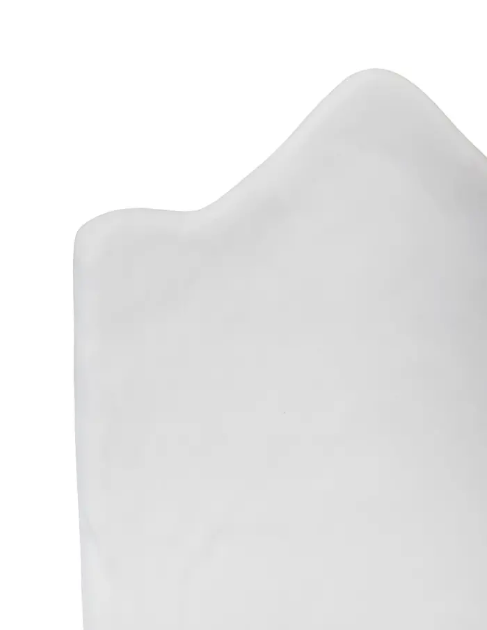 Plato de melamina diseño hoja blanco de 23.5x36.5x7cm - Image 3