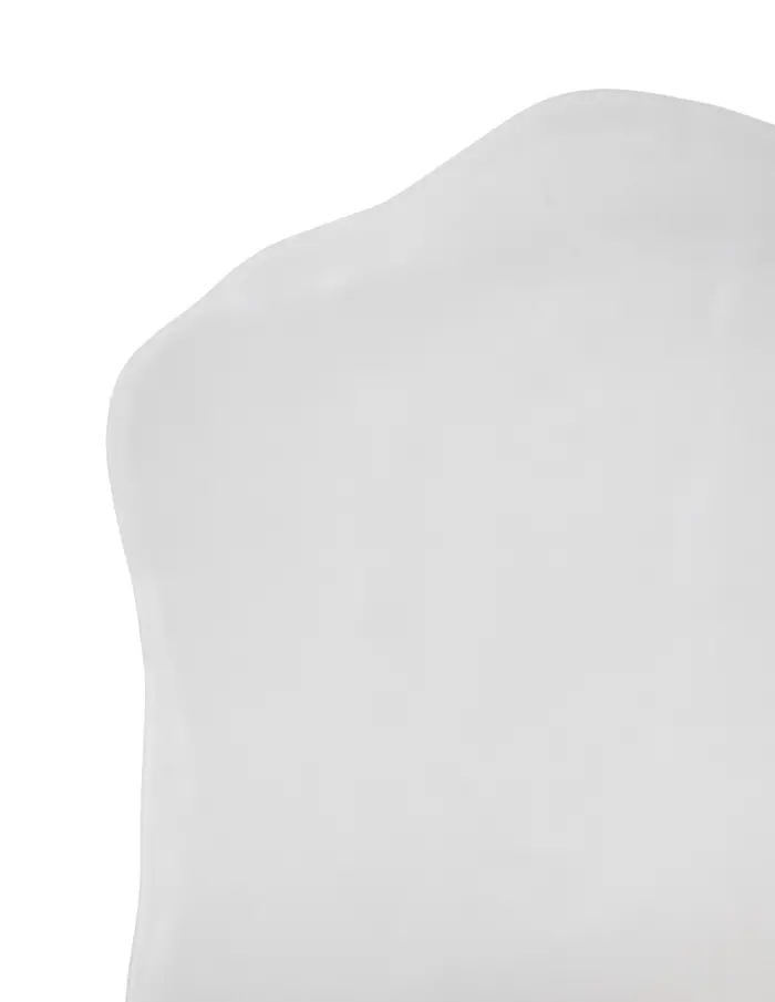 Plato de melamina rectangular blanco de 21x40x1.2cm - Image 3