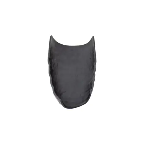 Plato de melamina diseño curvo negro de 13x26x6.5cm