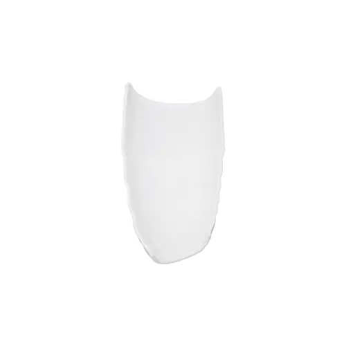 Plato de melamina diseño curvo blanco de 13x26x6.5cm