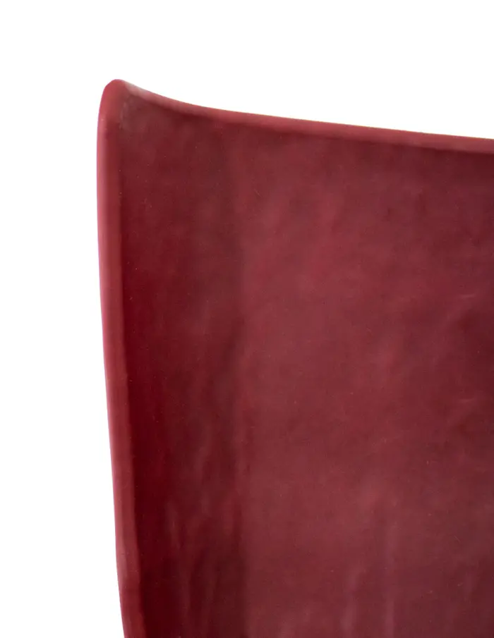 Plato de melamina diseño curvo rojo de 13x26x6.5cm - Image 3