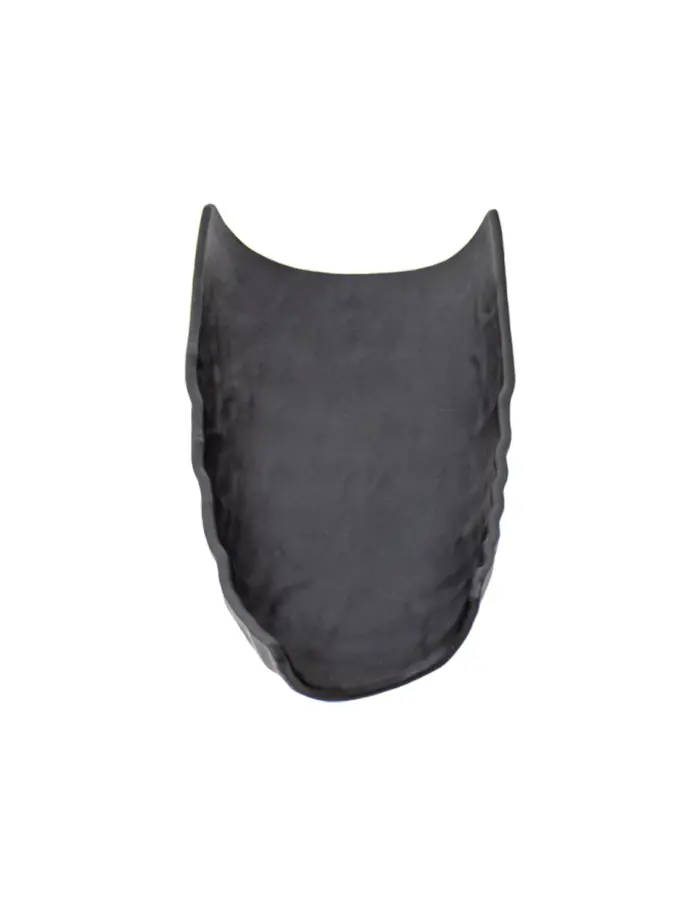 Plato de melamina diseño curvo negro de 17x34.5x9cm - Image 2