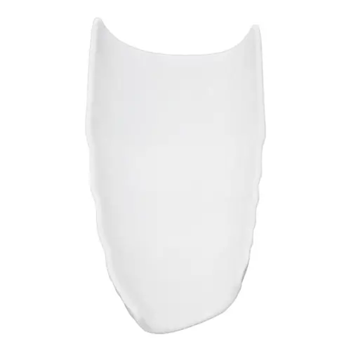 Plato de melamina diseño curvo blanco de 17×34.5x9cm