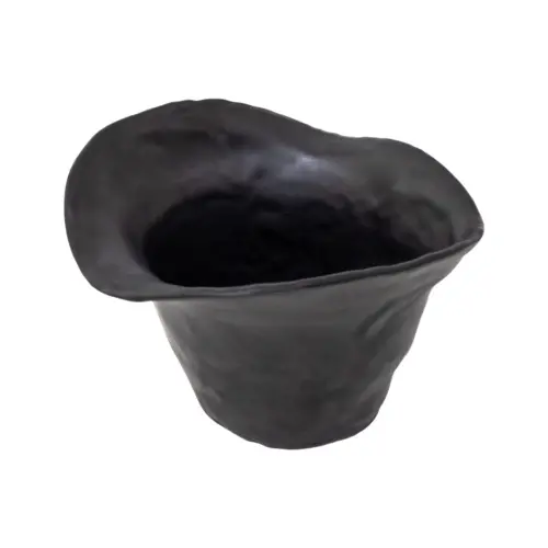 Tazon de melamina negro de 22×19.5×15.5cm