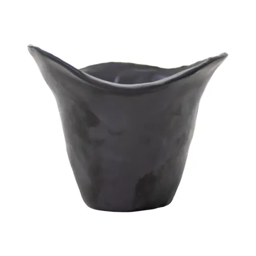 Tazon de melamina negro de 22×19.5×15.5cm