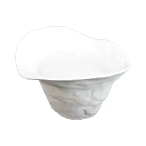 Tazon de melamina blanco de 22×19.5×15.5cm