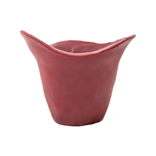 Tazon de melamina rojo de 22×19.5×15.5cm
