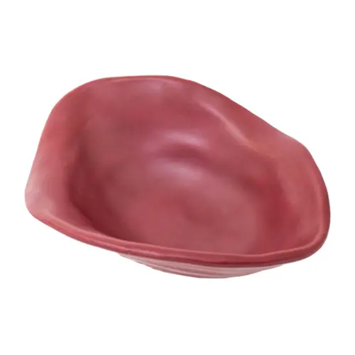 Bowl de melamina rojo de 24x29x9cm