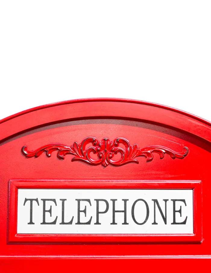 Cava diseño cabina telefónica roja de 73x40x198cm - Image 4