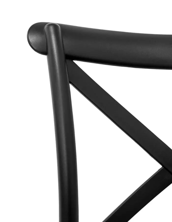 Silla de plástico negra - Image 3