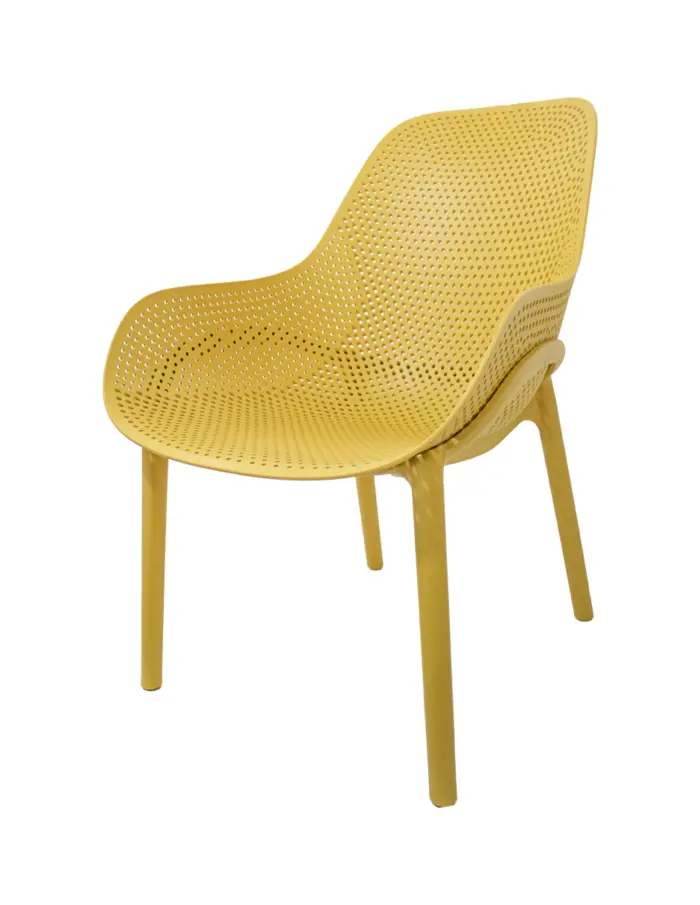 Silla de plástico amarilla - Image 2