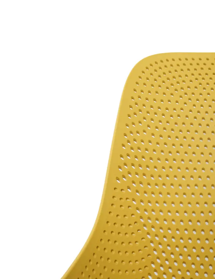 Silla de plástico amarilla - Image 3