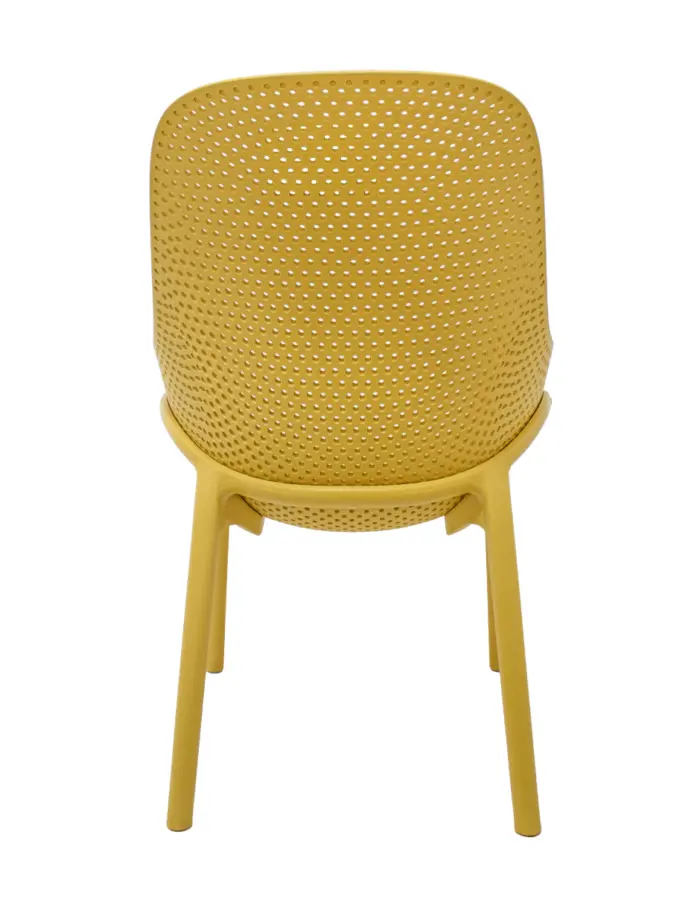 Silla de plástico amarilla - Image 4