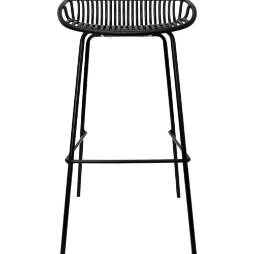 Silla de metal negra