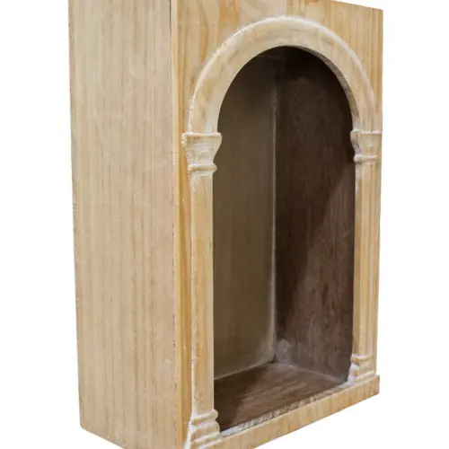 Caja de madera mdf natural de 28x15x40cm