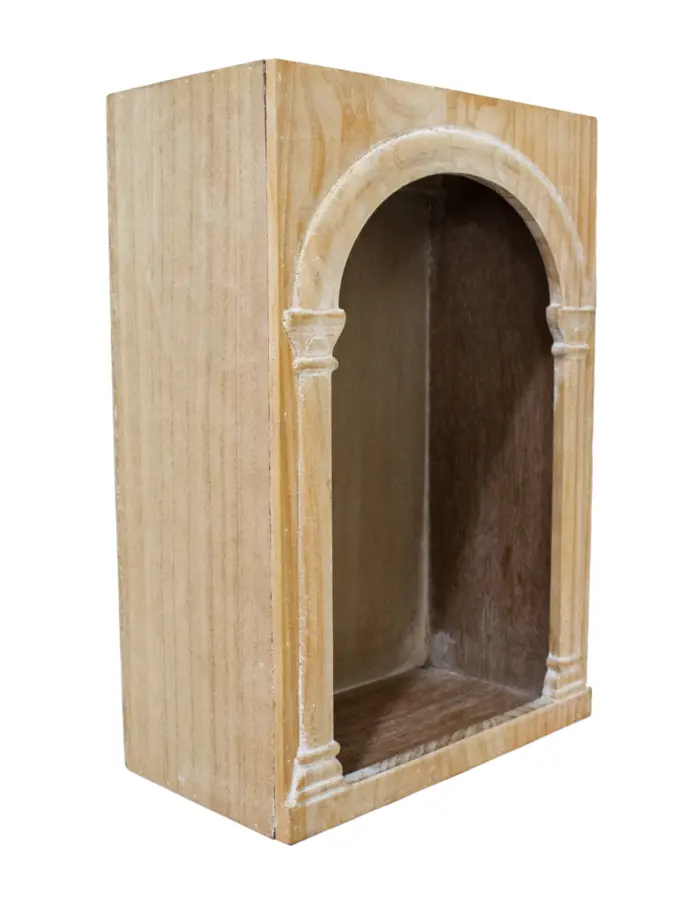 Caja de madera mdf natural de 28x15x40cm - Image 2