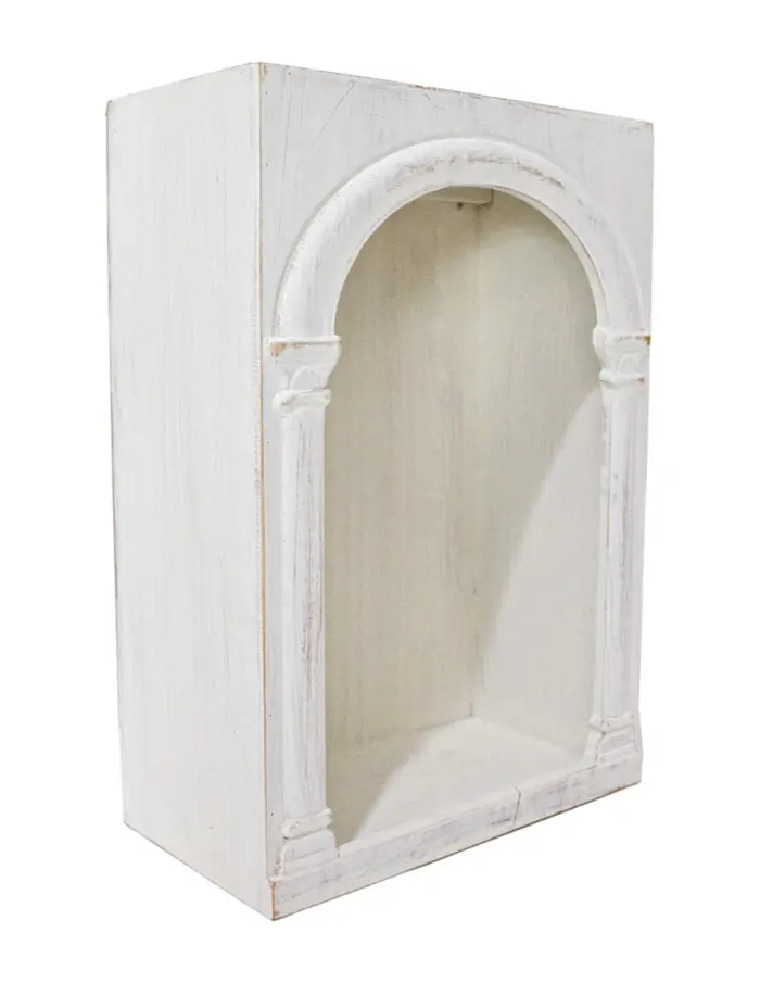 Caja de madera mdf blanco de 28x15x40cm - Image 2