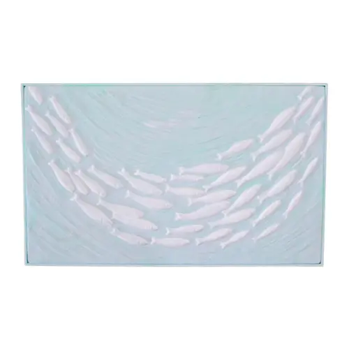 Cuadro diseño peces de 60.8x3x36.8cm