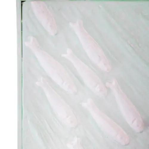 Cuadro diseño peces de 60.8x3x36.8cm