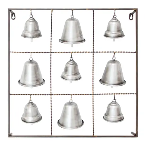Cuadro metalico con campanas de 46×9.5x46cm