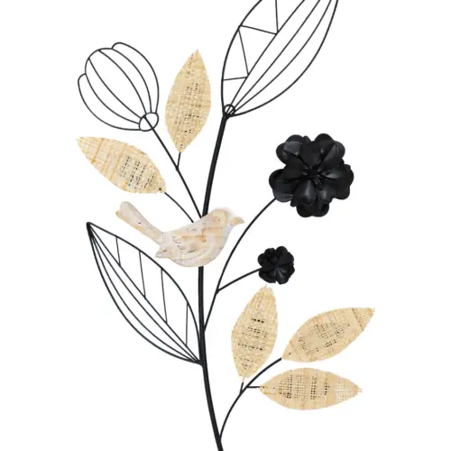 Flor de metal para pared de 32×3.5x62cm