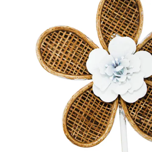 Flor de metal para pared de 20x3x71cm