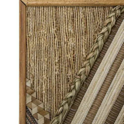 Cuadro de madera diseño tejido natural de 30x3x80cm